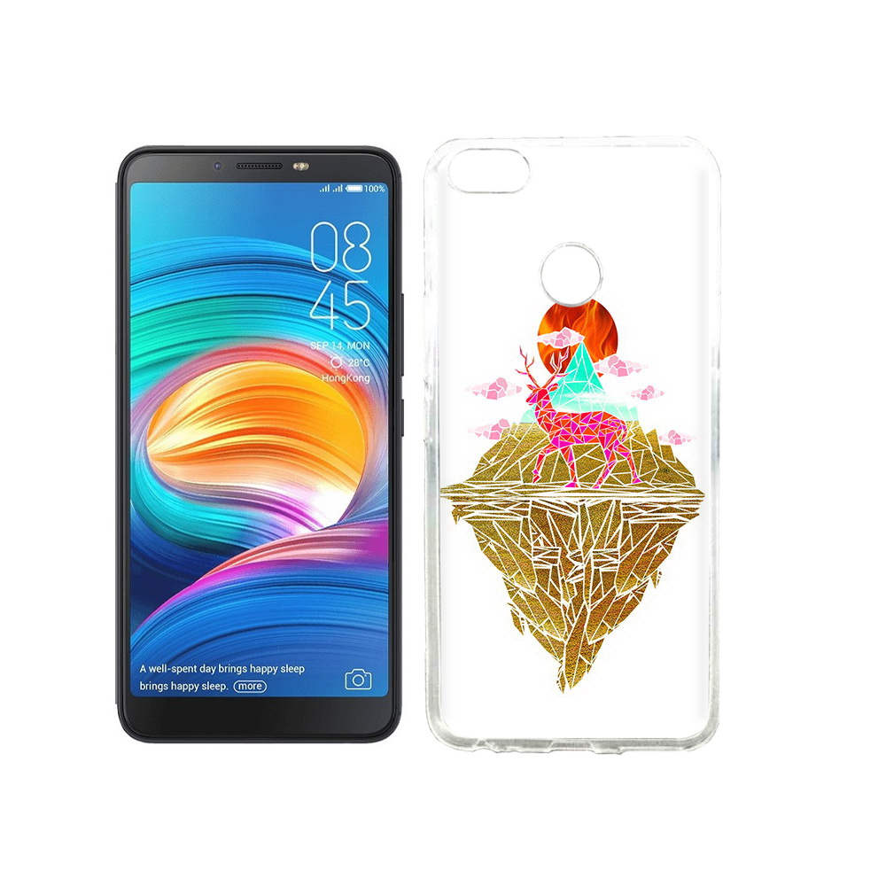 

Чехол MyPads Tocco для Tecno Camon X розовый олень абстракция, Прозрачный, Tocco