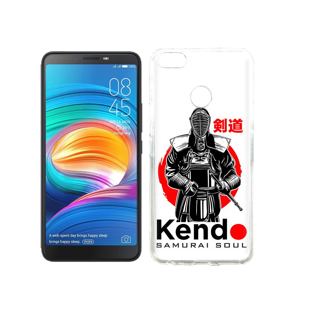 

Чехол MyPads Tocco для Tecno Camon X рисованый самурай, Прозрачный, Tocco