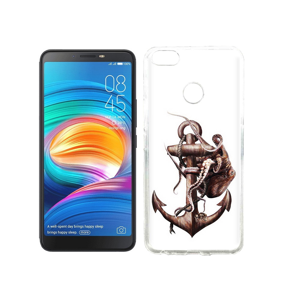

Чехол MyPads Tocco для Tecno Camon X ржавый якорь, Прозрачный, Tocco