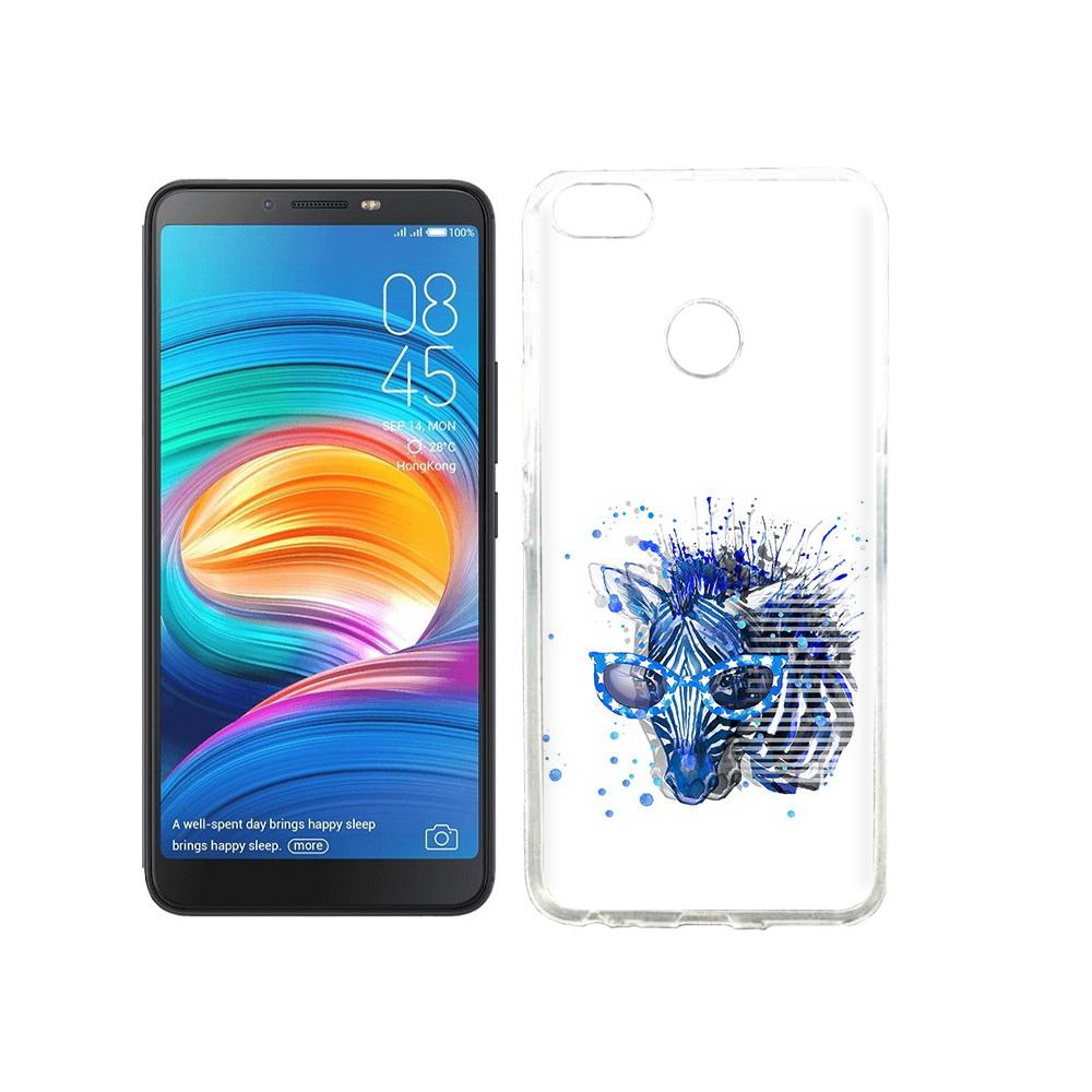 

Чехол MyPads Tocco для Tecno Camon X расплывчатая зебра, Прозрачный, Tocco