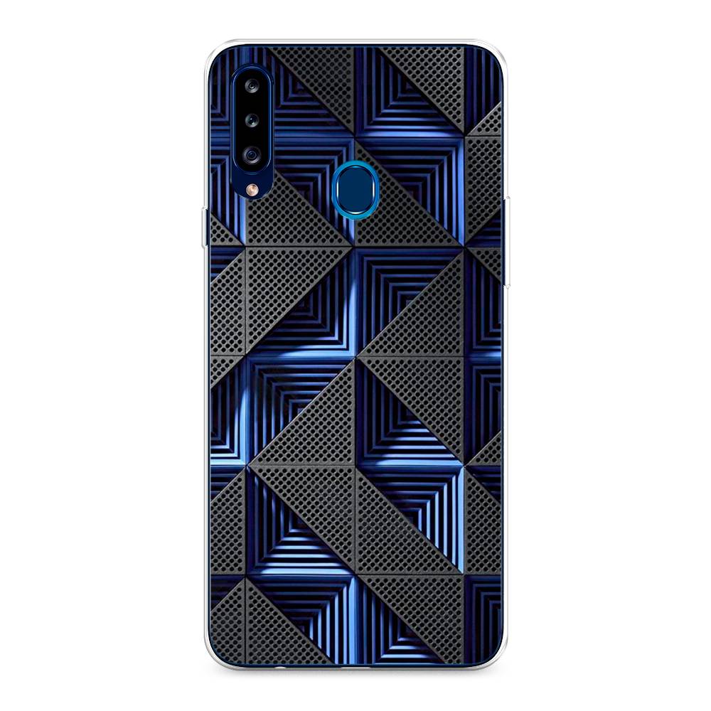 

Чехол на Samsung Galaxy A20s "IBM", Серый;синий, 2100850-3
