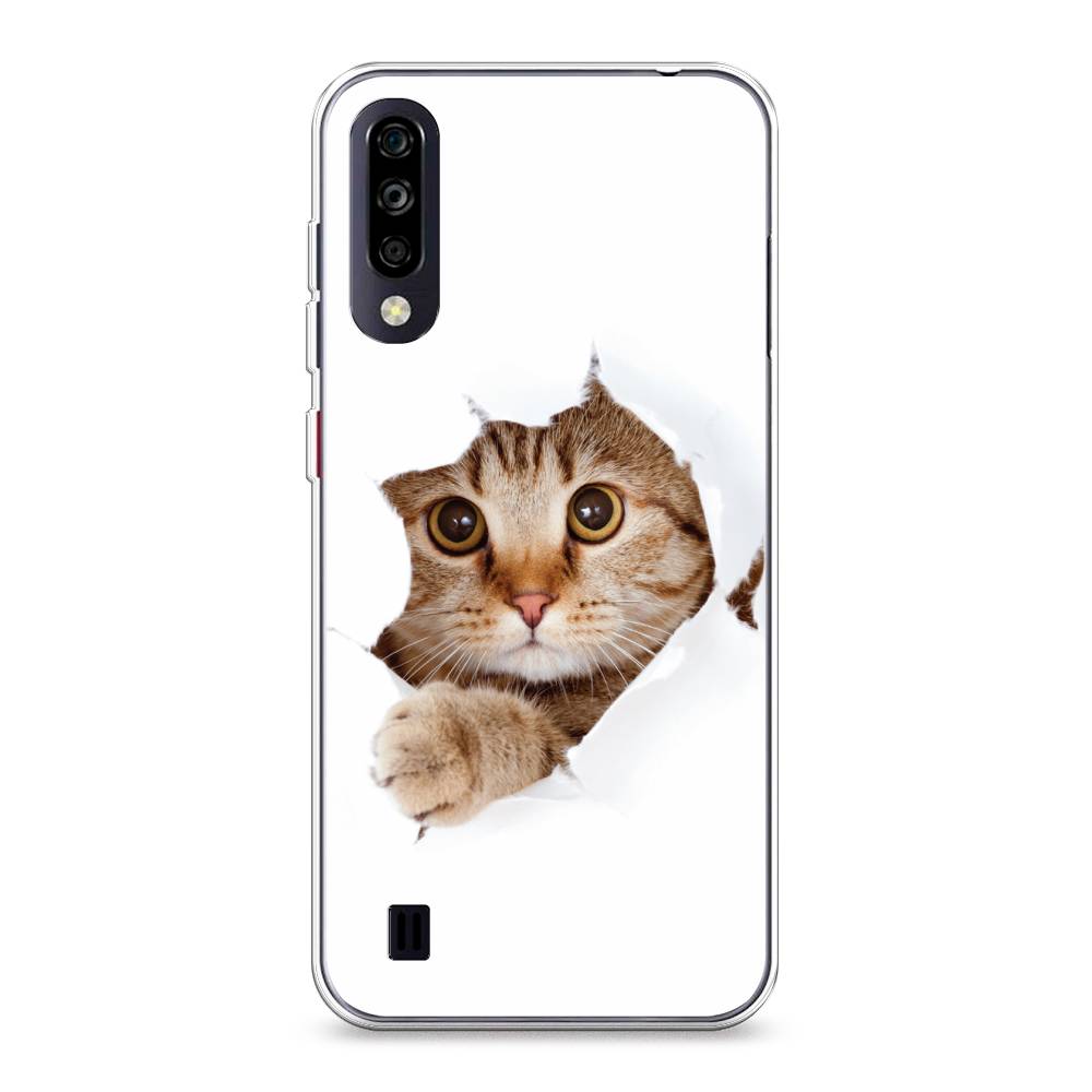 

Чехол для ZTE Blade A7 (2020) "Кот и бумага", Белый;коричневый, 133750-1