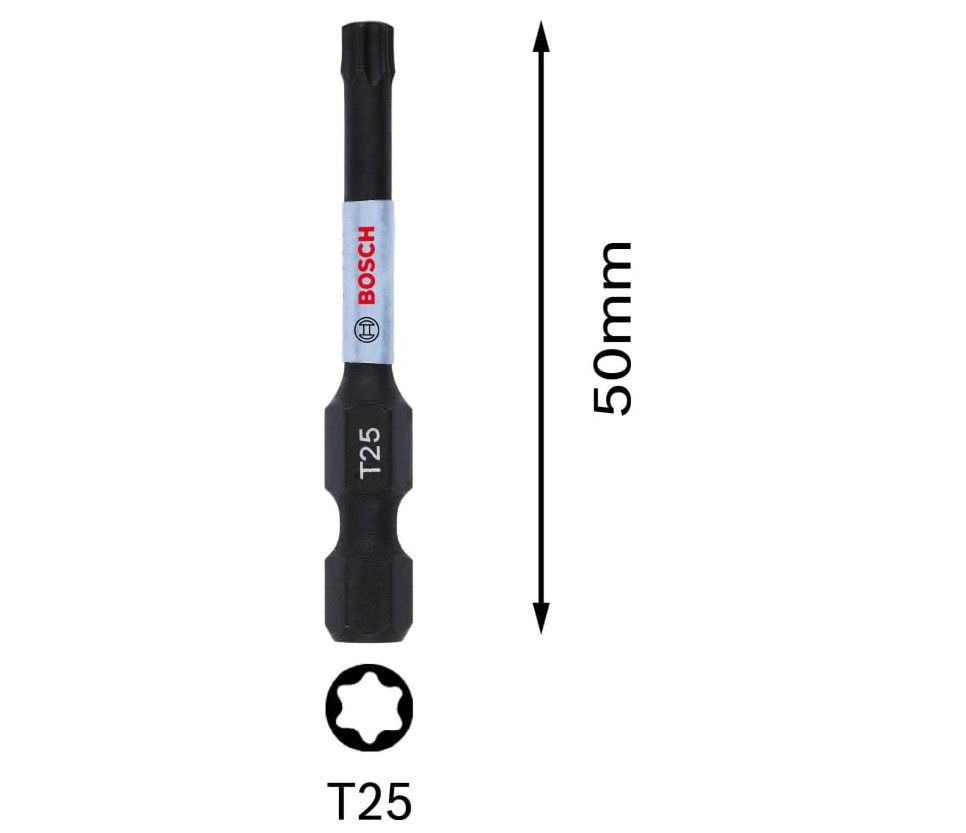 

Бита Bosch Impact Control T25, 50 мм 2.608.522.488, 2.608.522.488