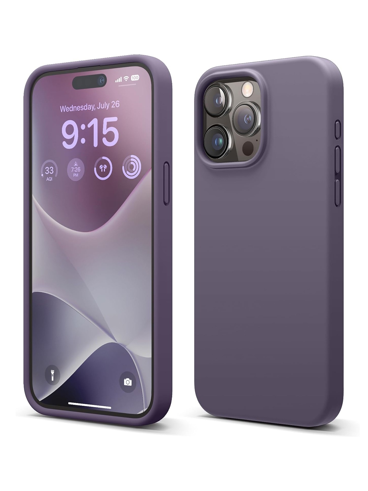 

Чехол Elago для iPhone 15 Pro Max силиконовый Liquid silicone с Soft touch, лавандовый, Фиолетовый