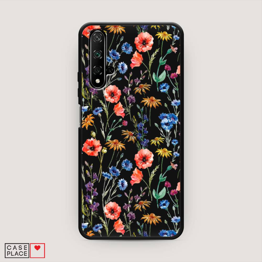 

Чехол Awog "Маки и васильки фон" для Honor 20, 69552-1