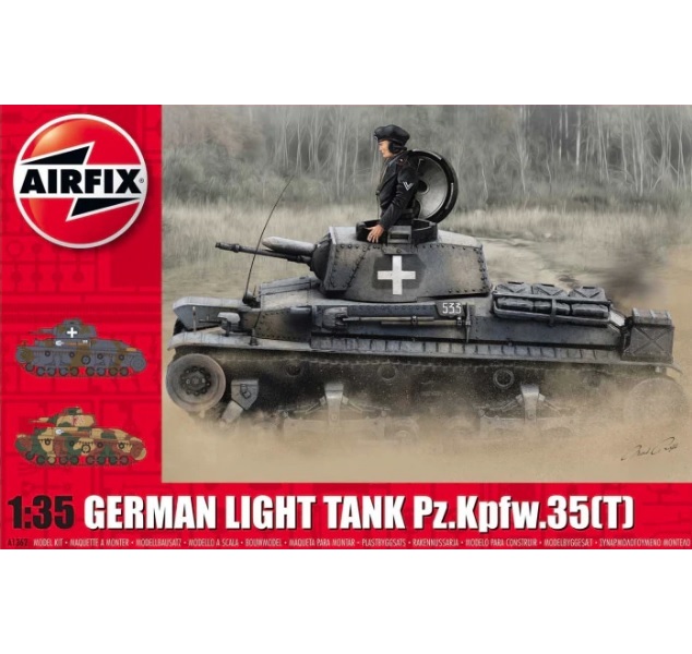 фото A1362 сборная модель танка german light tank pz.kpfw.35 t airfix