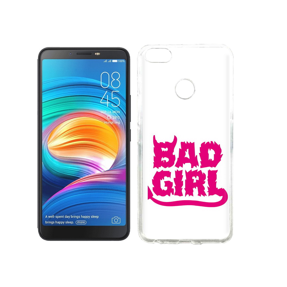 

Чехол MyPads Tocco для Tecno Camon X плохая девочка, Прозрачный, Tocco