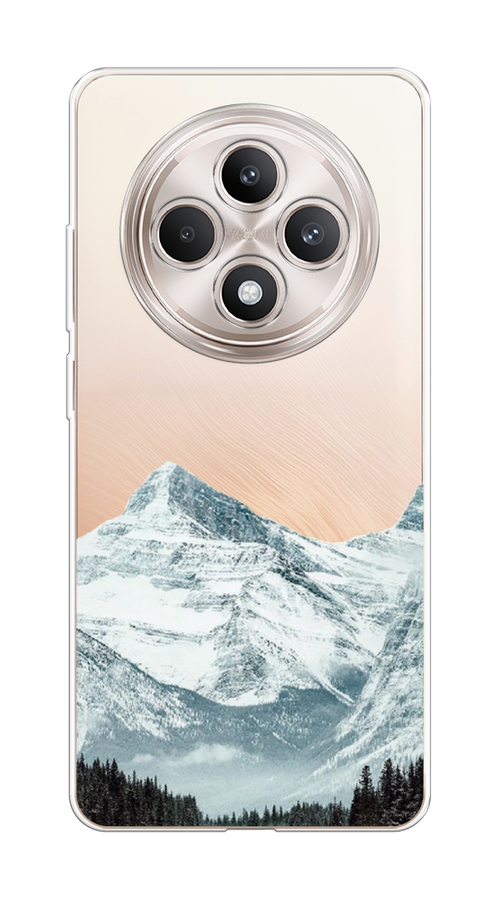 

Чехол на Oppo Reno 12F "Горы арт 1", Белый;зеленый, 2517850-1