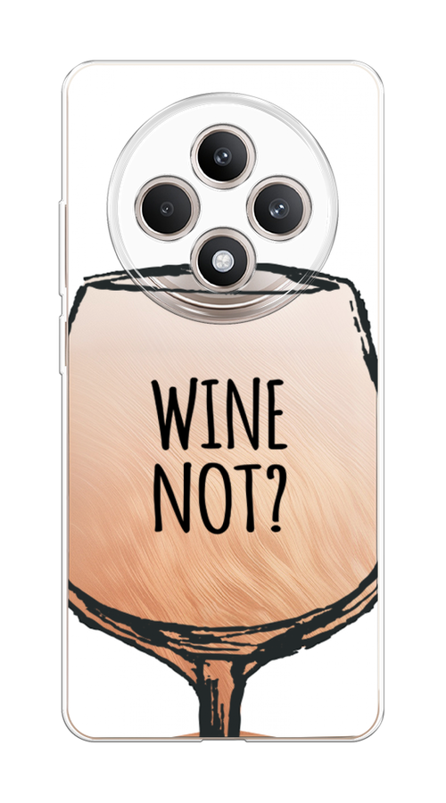 

Чехол на Oppo Reno 12F "Wine not white", Белый, 2517850-1