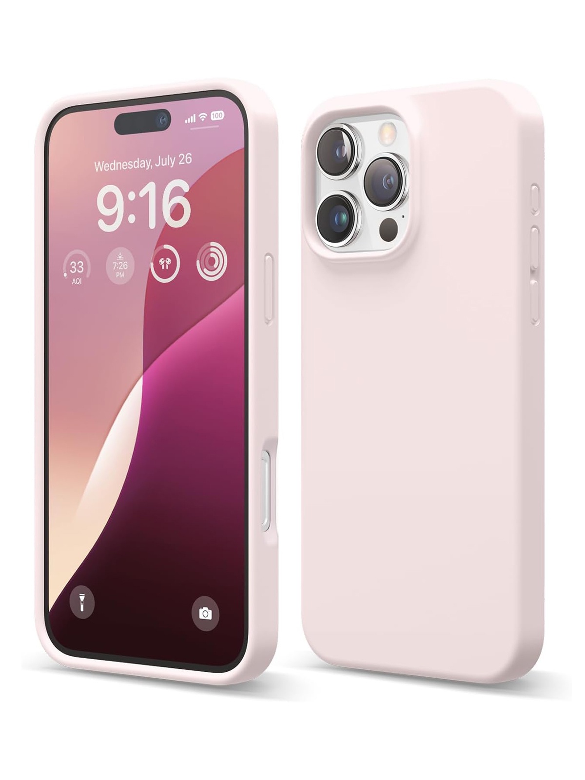 

Чехол Elago для iPhone 16 Pro силиконовый Liquid silicone Soft touch, розовый