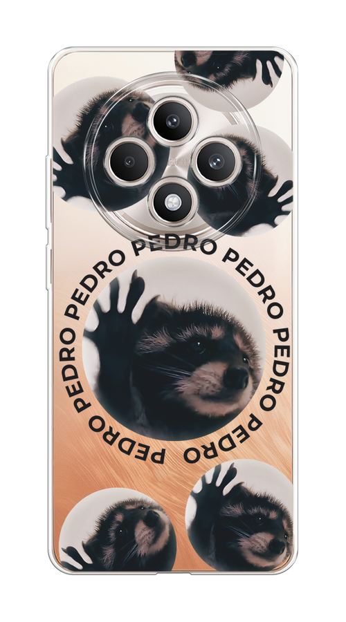 

Чехол на Oppo Reno 12F "Pedro енот", Черный;бежевый;прозрачный, 2517850-1