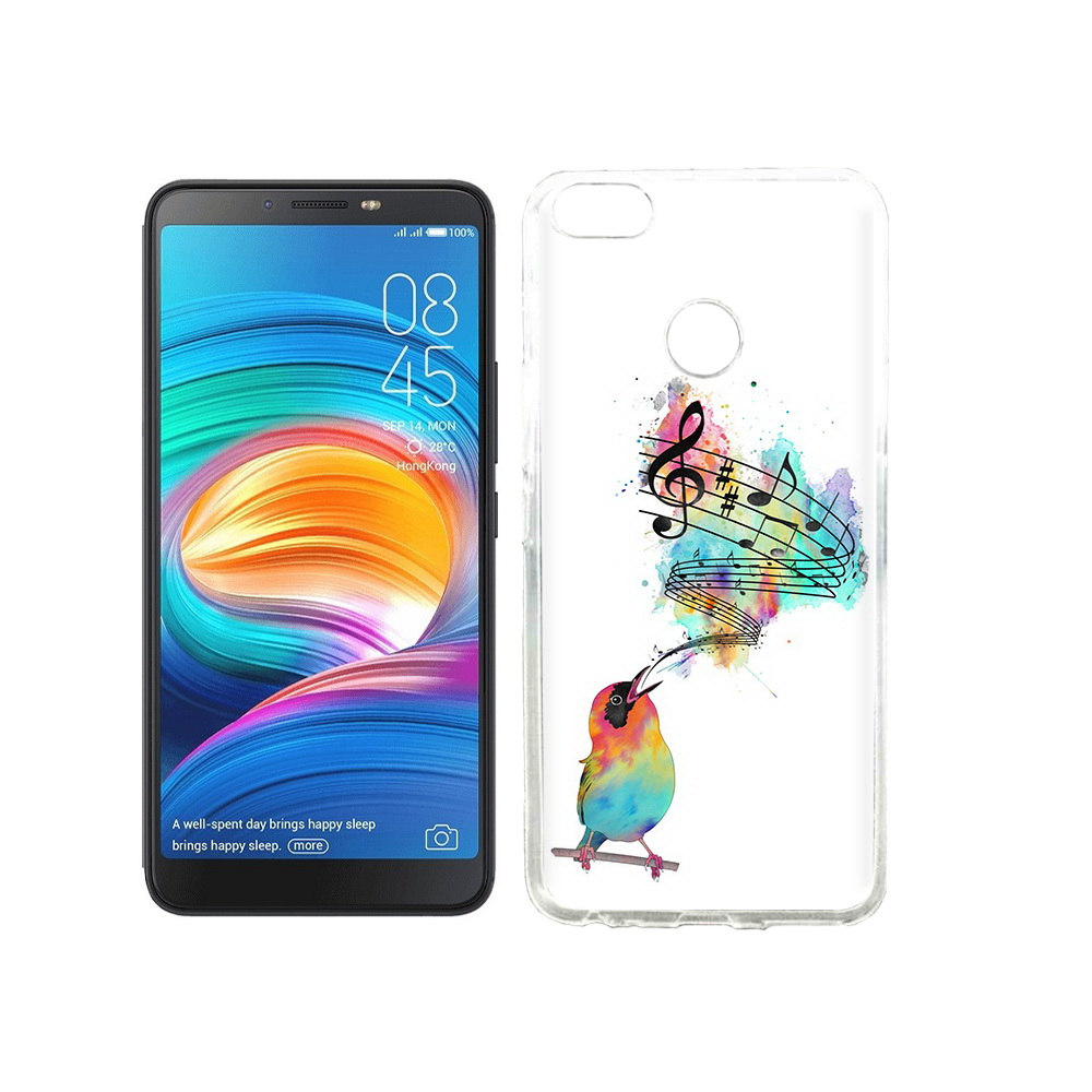 

Чехол MyPads Tocco для Tecno Camon X певчая птичка, Прозрачный, Tocco