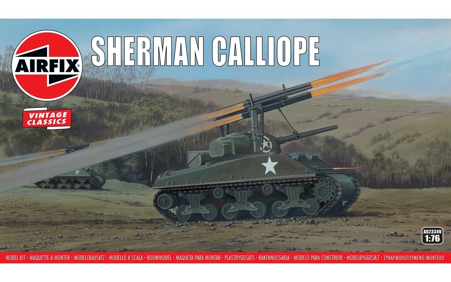 фото A02334v сборная модель танка sherman calliope airfix