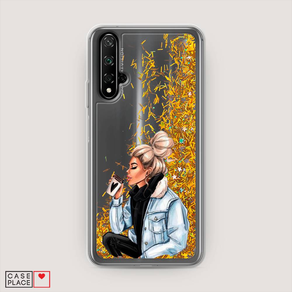 

Чехол Awog на Honor 20 "Cute girl", Коричневый;бежевый, 69590-1