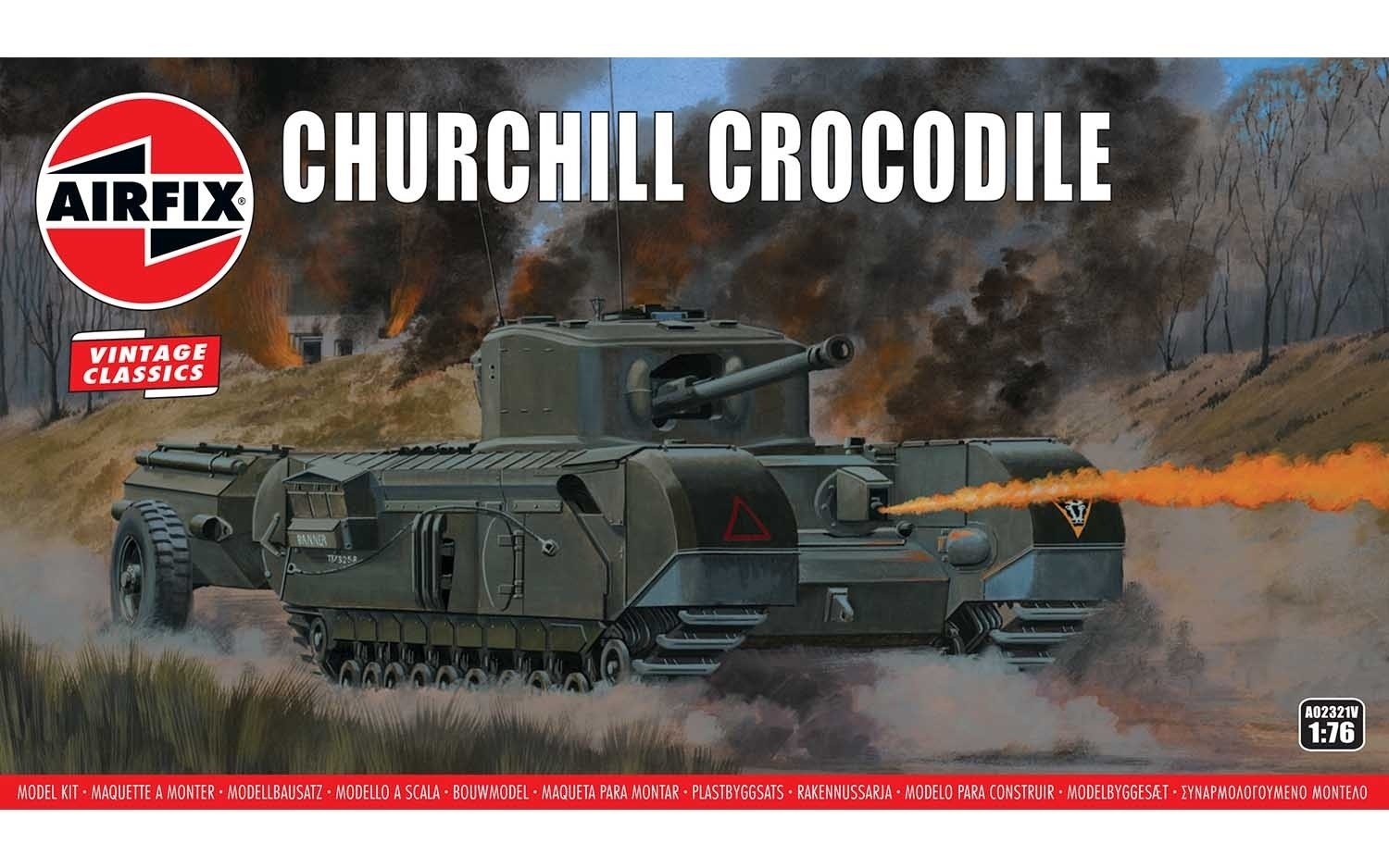 фото A02321v сборная модель танка churchill crocodile airfix