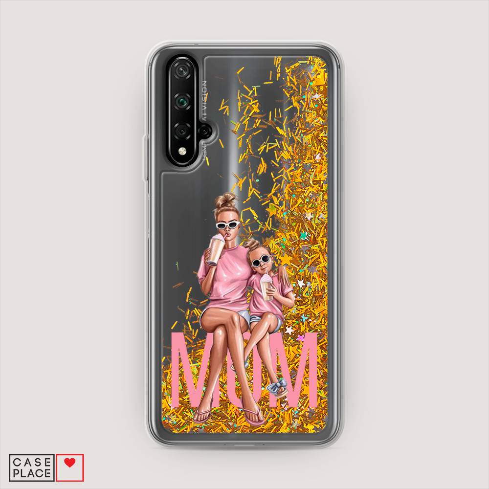 

Чехол Awog на Honor 20 "Lovely mom", Синий;бежевый;розовый, 69590-1