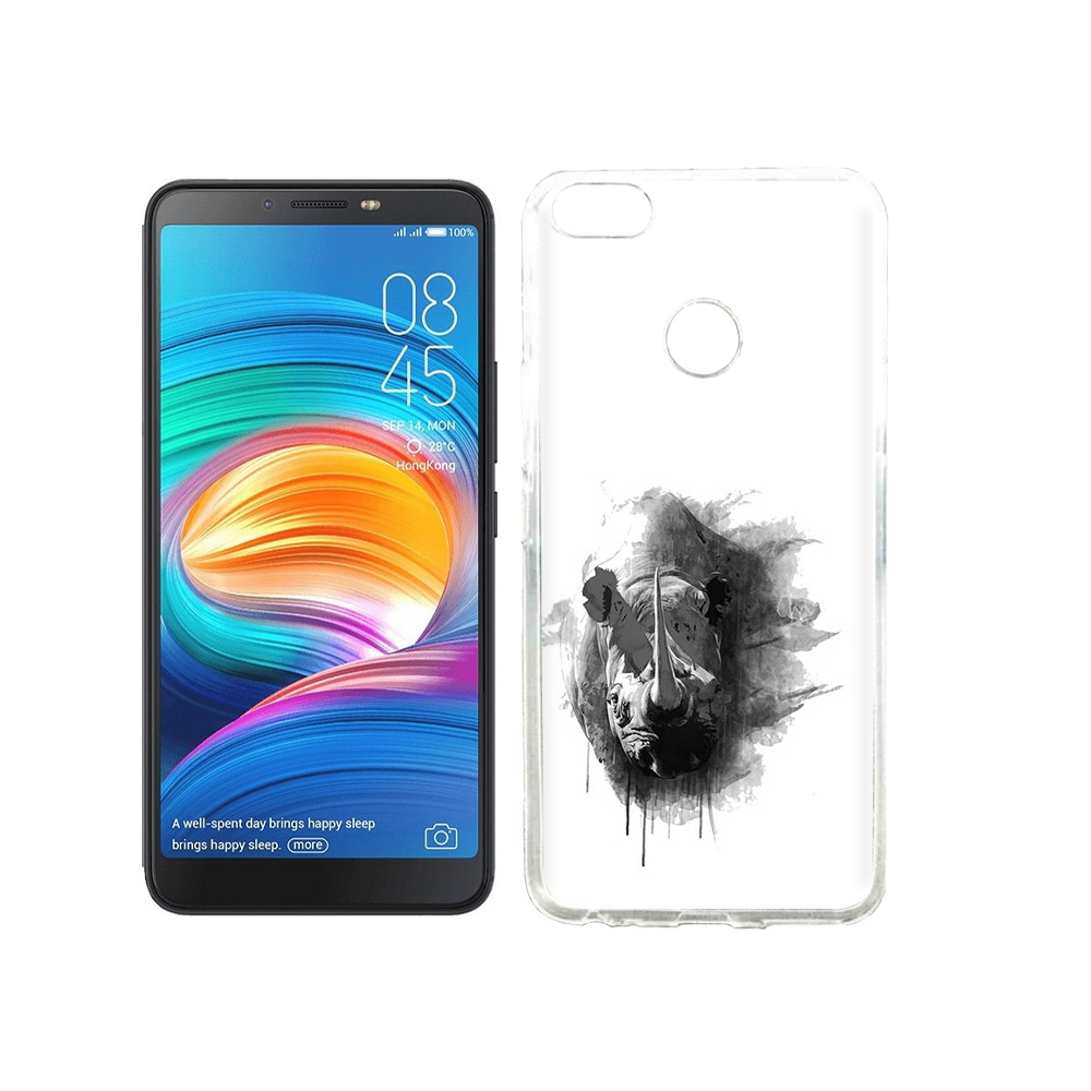 

Чехол MyPads Tocco для Tecno Camon X носорог, Прозрачный, Tocco