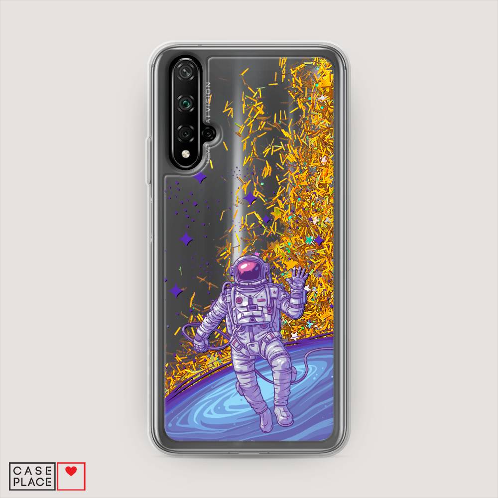 

Чехол Awog на Honor 20 "Космонавт в открытом космосе", Синий, 69590-1