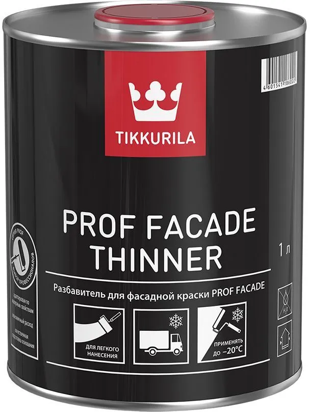 

Растворитель Tikkurila Prof Facade Thinner (700009412) бесцветный 1л