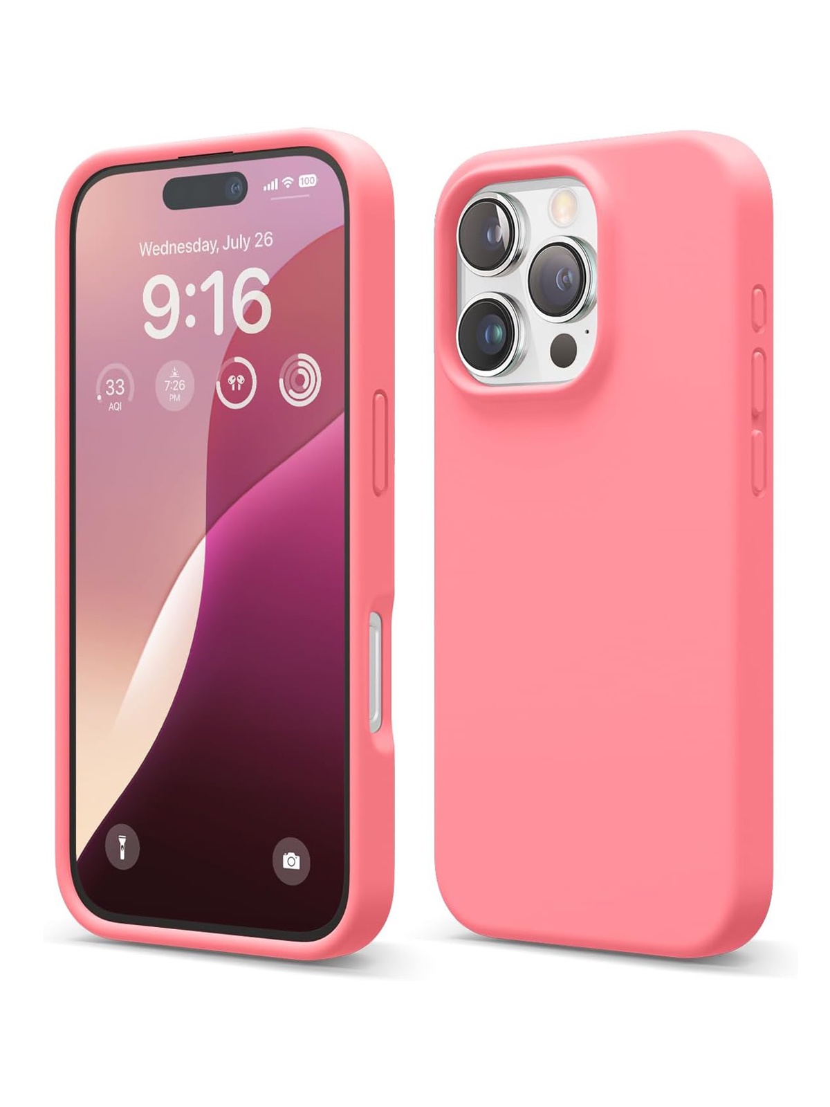 

Чехол Elago для iPhone 16 Pro силиконовый Liquid silicone с Soft touch, Pink, Розовый