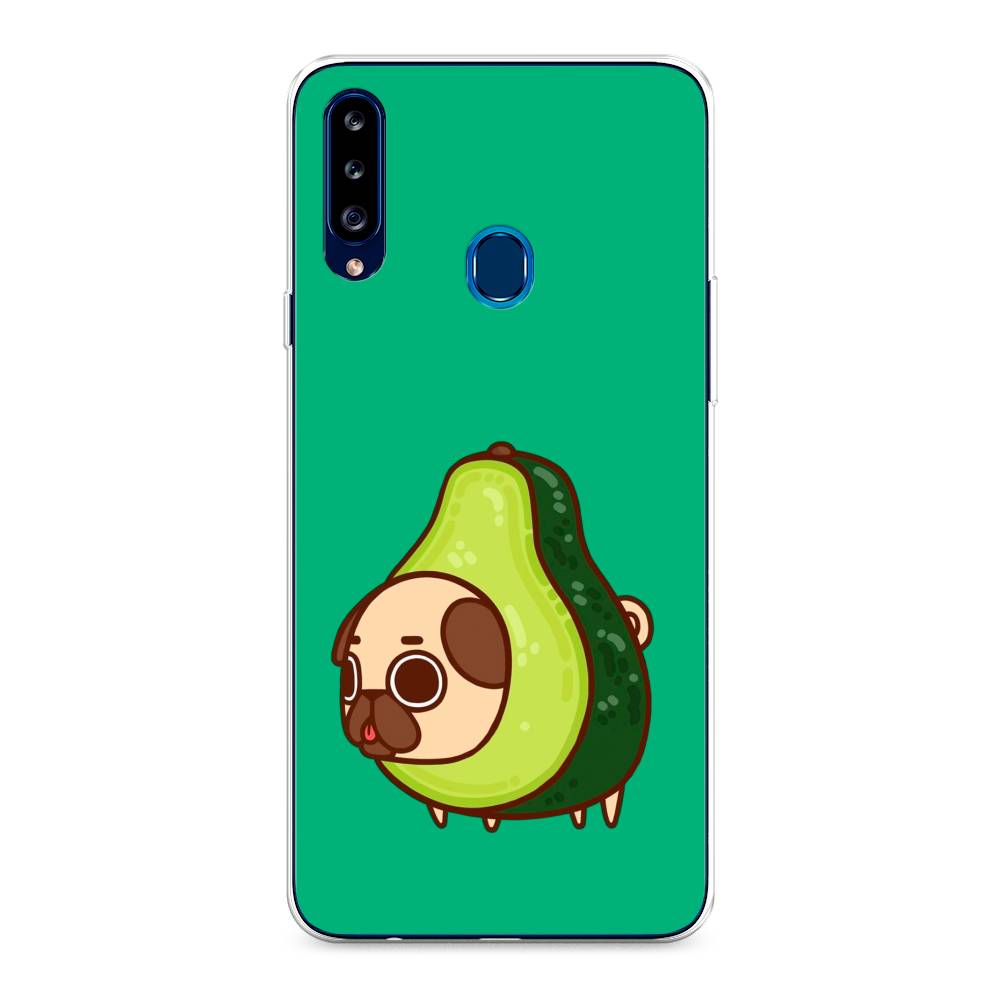 

Чехол на Samsung Galaxy A20s "Мопс авокадик", Зеленый, 2100850-1
