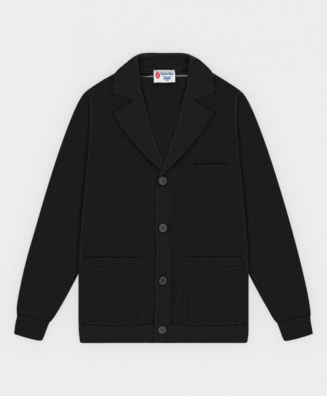 

Кардиган детский Button Blue 222BBBS35020800 цв. черный р. 122, 222BBBS35020800
