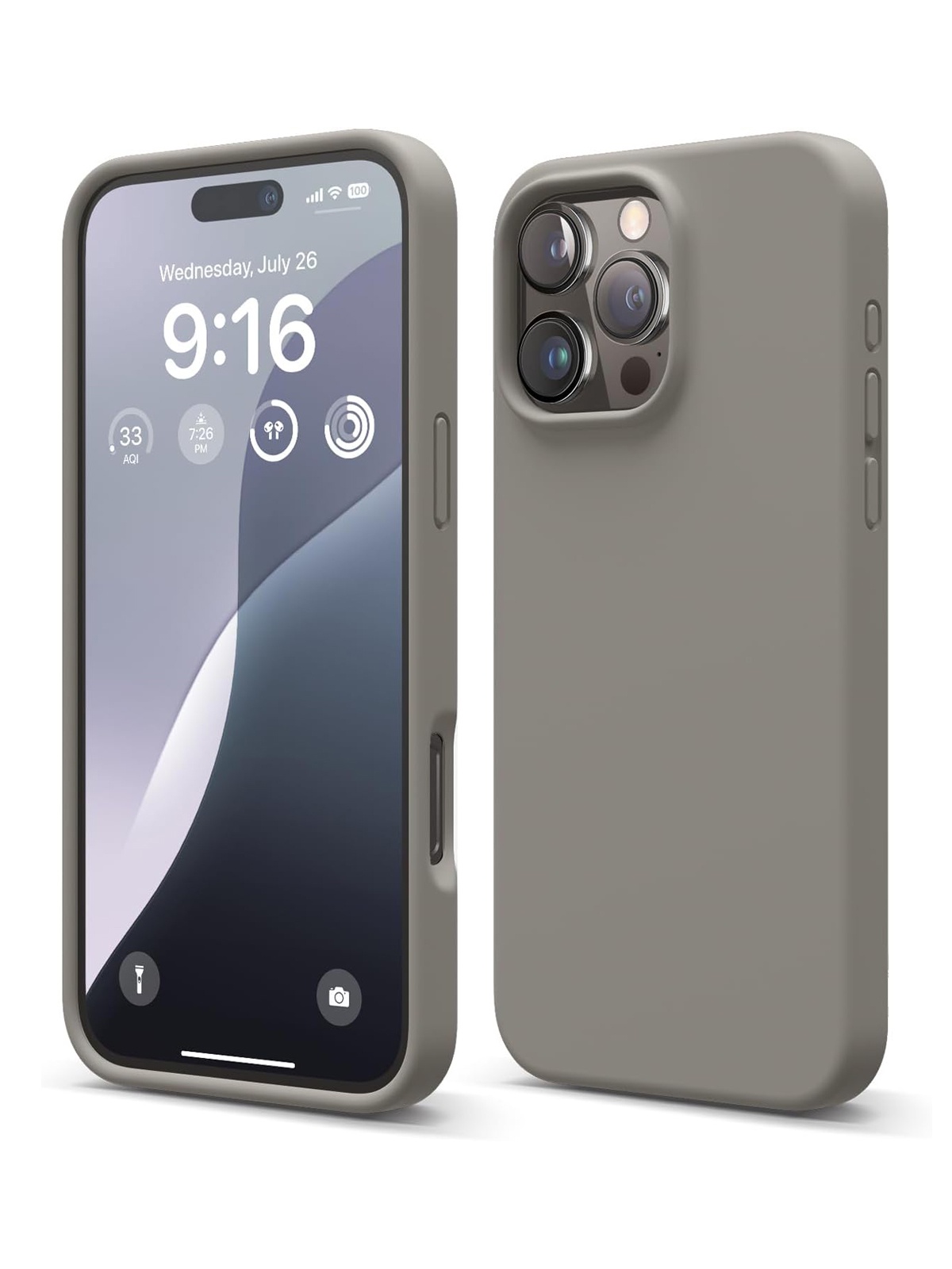 

Чехол Elago для iPhone 16 Pro Max силиконовый Liquid silicone с Soft touch, серый