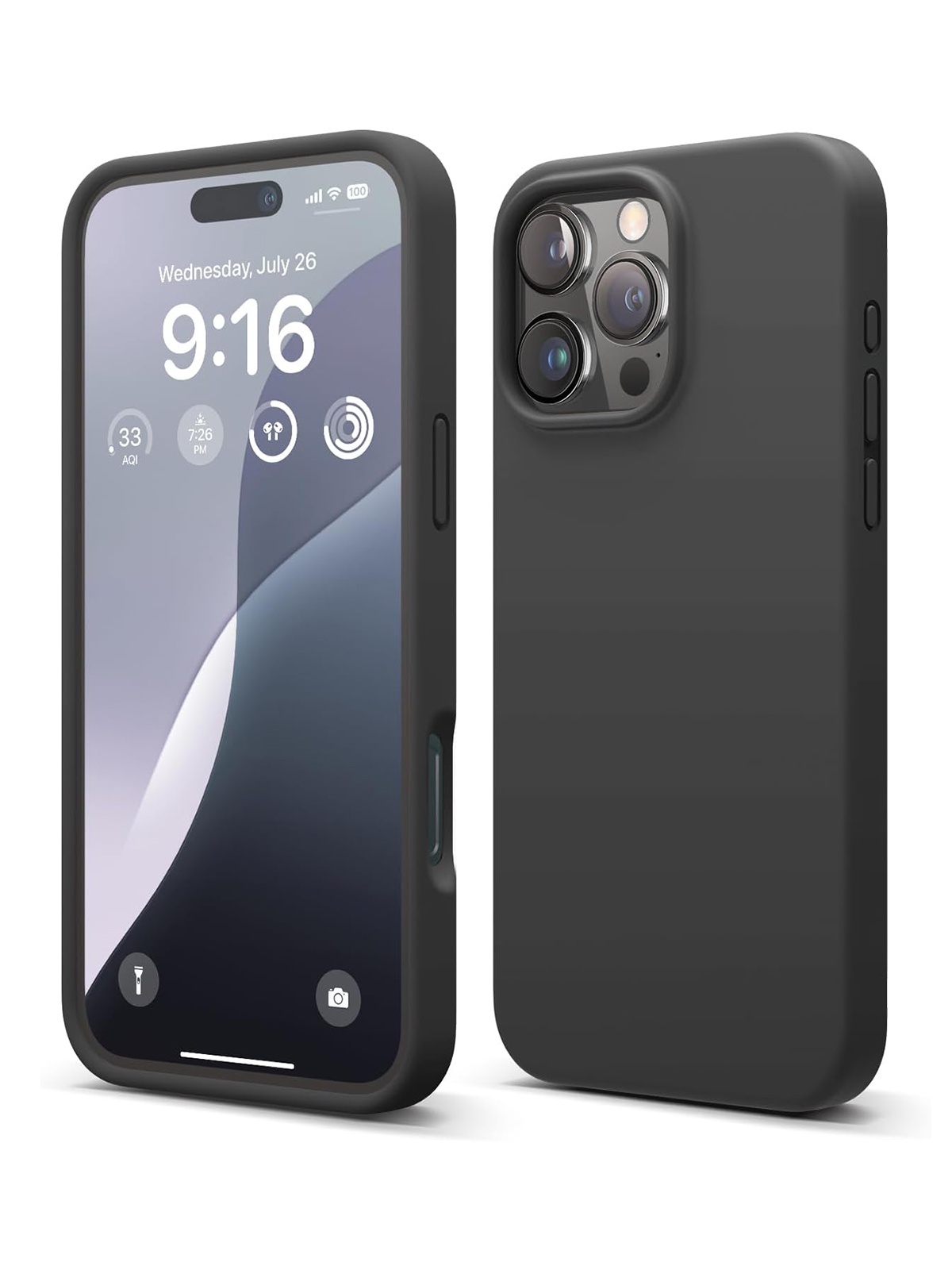 

Чехол Elago для iPhone 16 Pro Max силиконовый Liquid silicone с Soft touch, черный