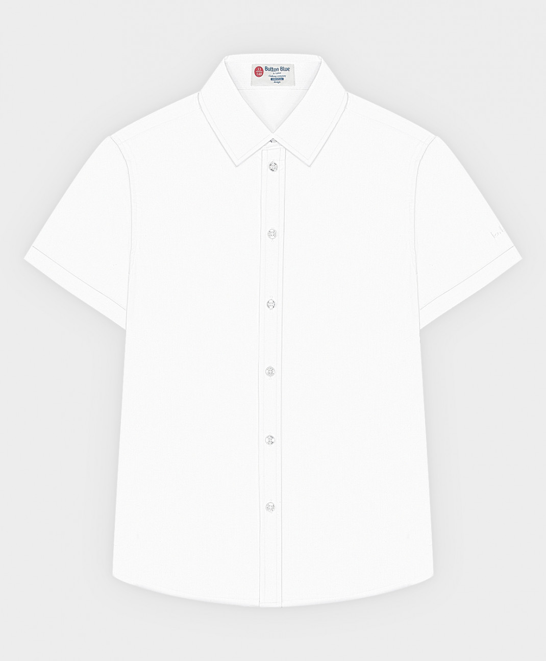 

Рубашка детская Button Blue 222BBBS23050200 цв. белый р. 164, 222BBBS23050200