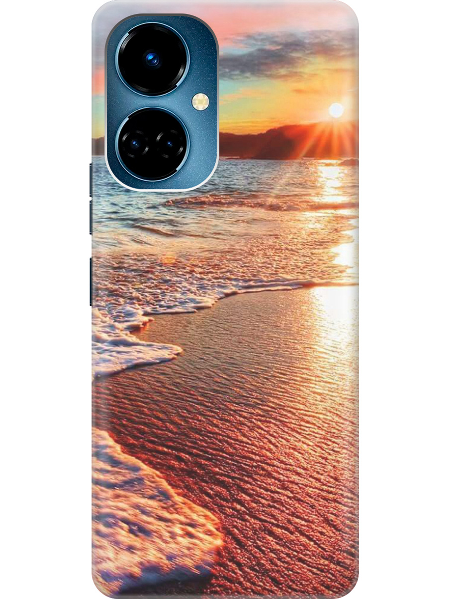 

Силиконовый чехол на Tecno Camon 19 / 19 Pro с рисунком "Залитый светом пляж", Оранжевый;коричневый, 20011877