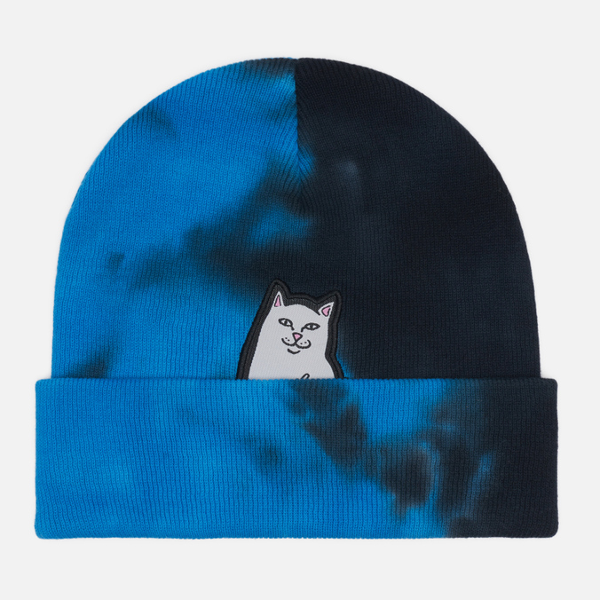 фото Шапка мужская ripndip lord nermal tie-dye rnd8135 голубая, one size