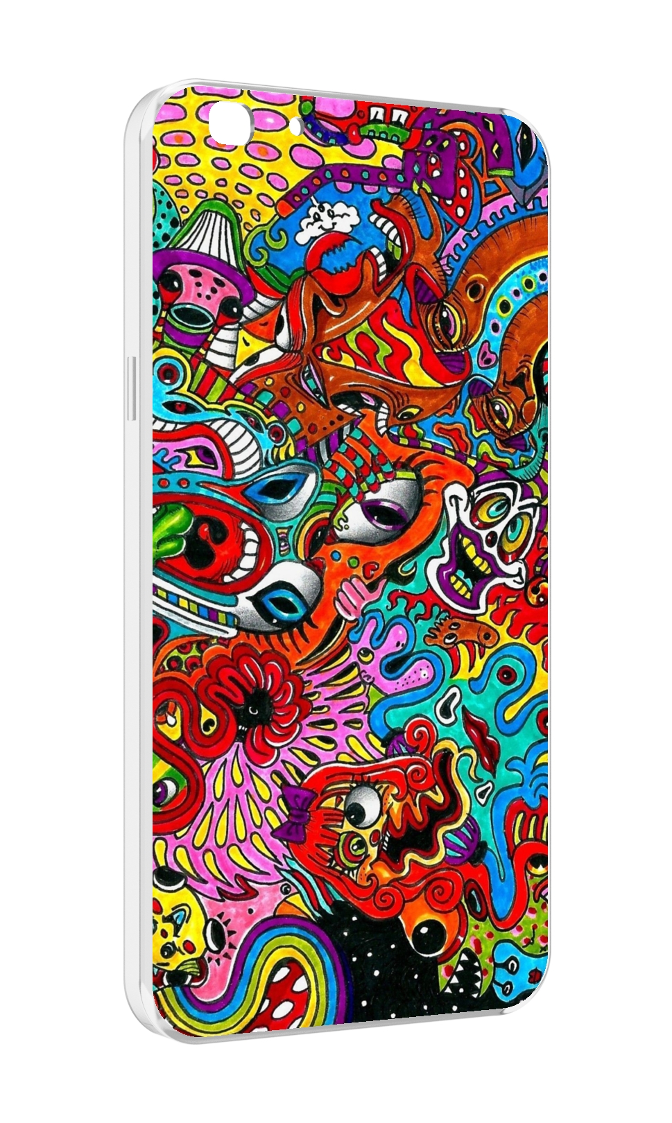 

Чехол MyPads разные абстракции яркие для Oppo A77/F3 (2017 год), Прозрачный, Tocco
