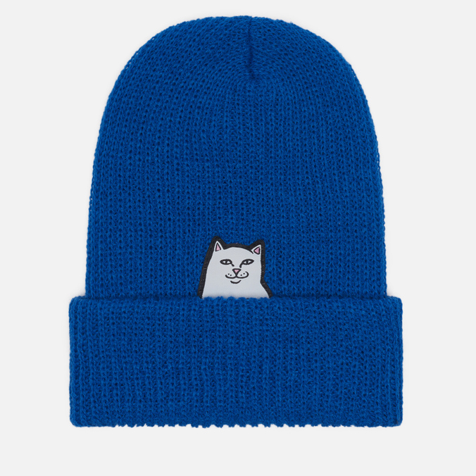 фото Шапка мужская ripndip lord nermal beanie синяя, one size