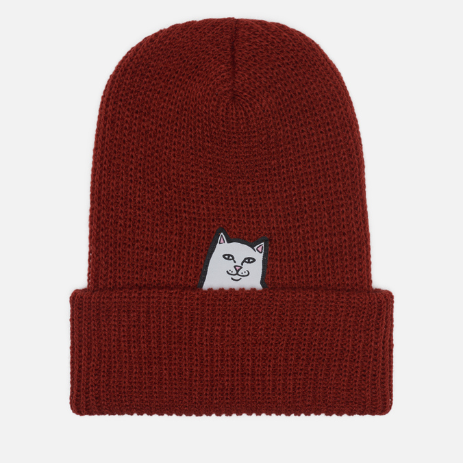 фото Шапка мужская ripndip lord nermal beanie оранжевая, one size