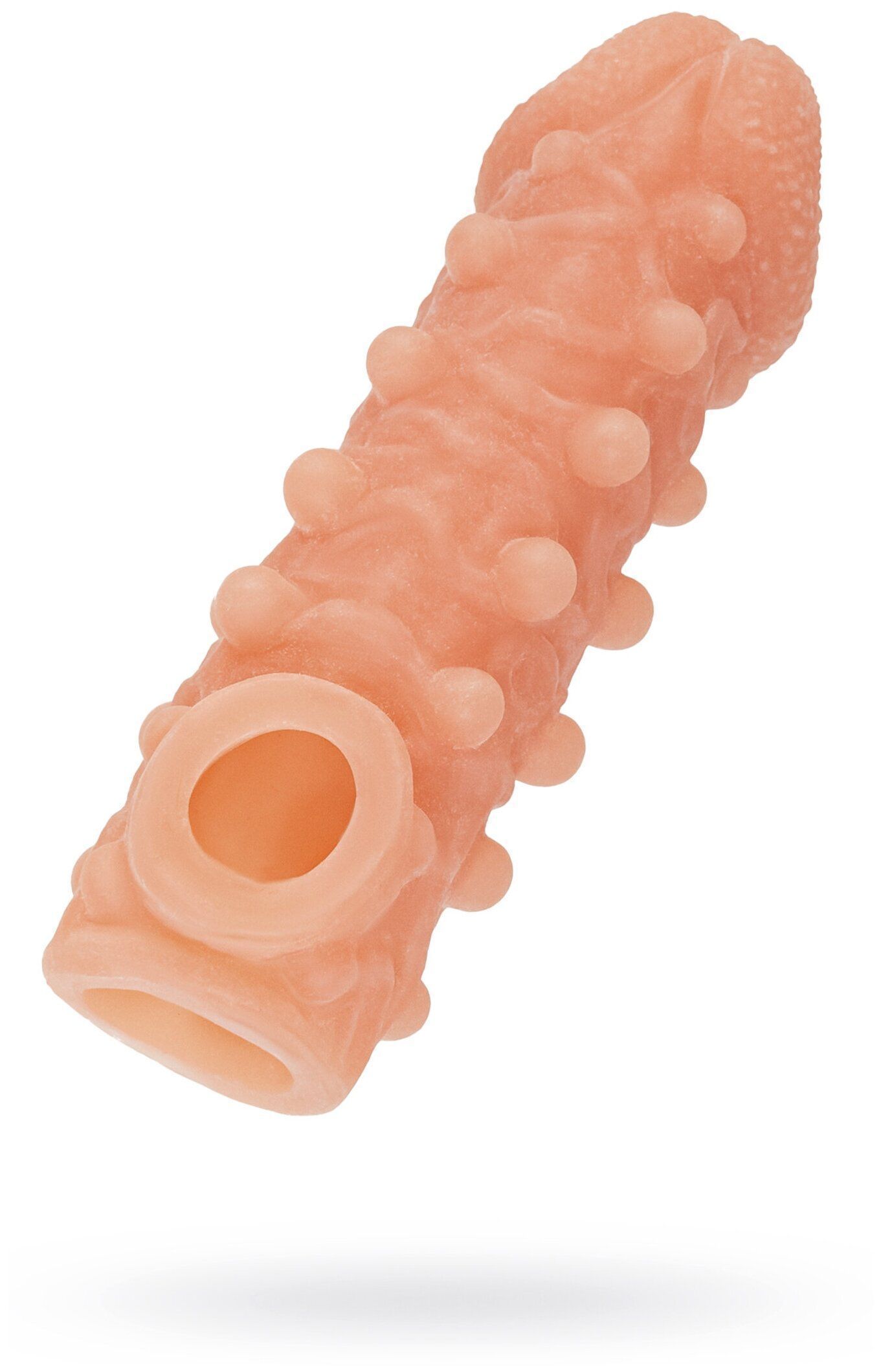 Интимная насадка KOKOS Cock Sleeve Size L закрытая с венками телесная 17,6 см