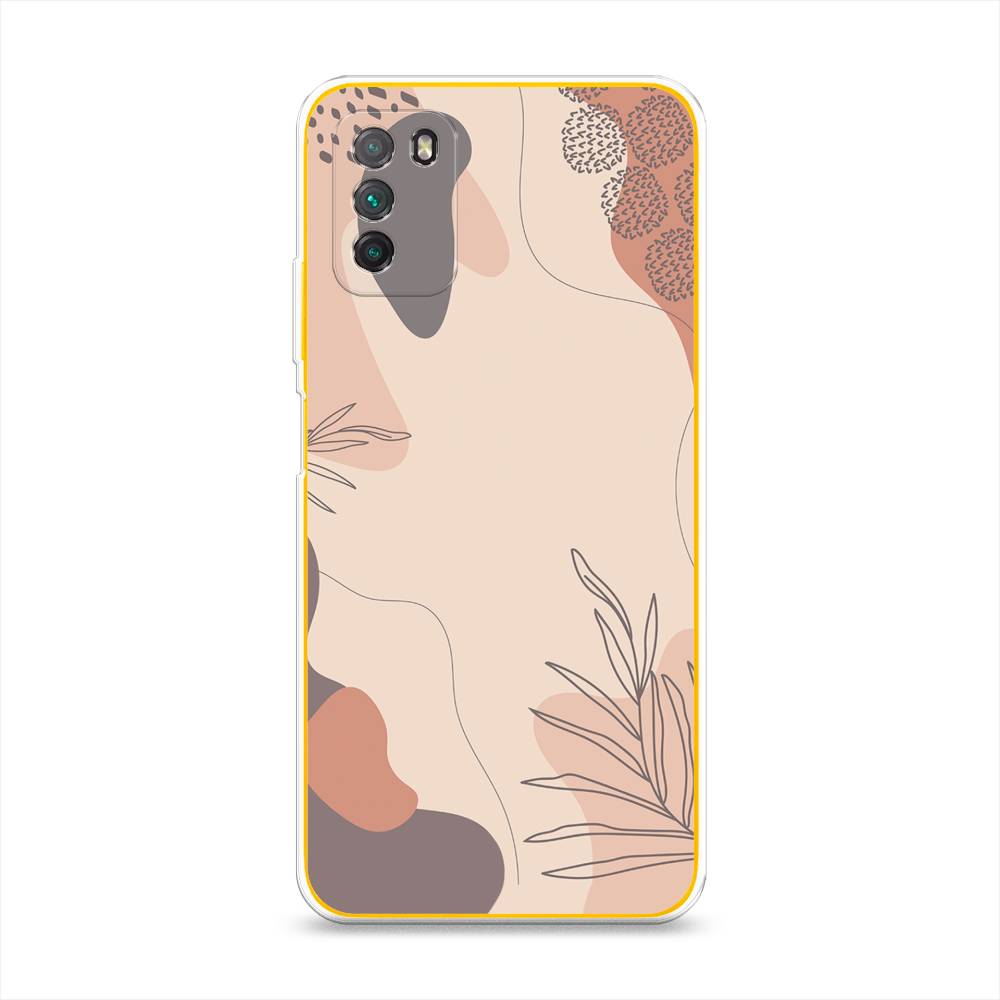 

Чехол на Xiaomi Poco M3 "Нюдовые тона", Коричневый;серый, 39550-4
