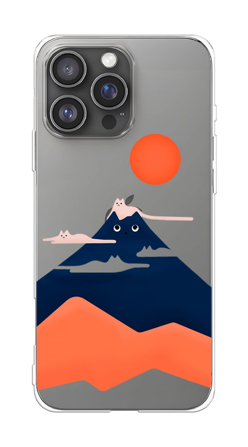 

Чехол на Apple iPhone 16 Pro Max "Кот-гора", Черный;оранжевый, 16350-1