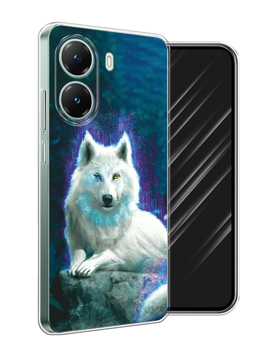 

Чехол Awog на Poco X7 Pro "Белоснежный волк", Белый;зеленый;фиолетовый, 324050-1