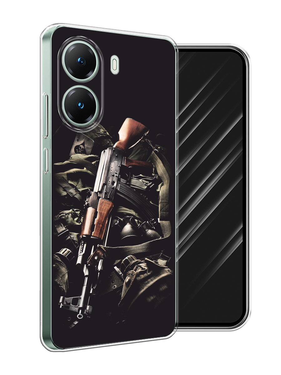 

Чехол Awog на Poco X7 Pro "Автомат", Черный;коричневый;серый, 324050-1