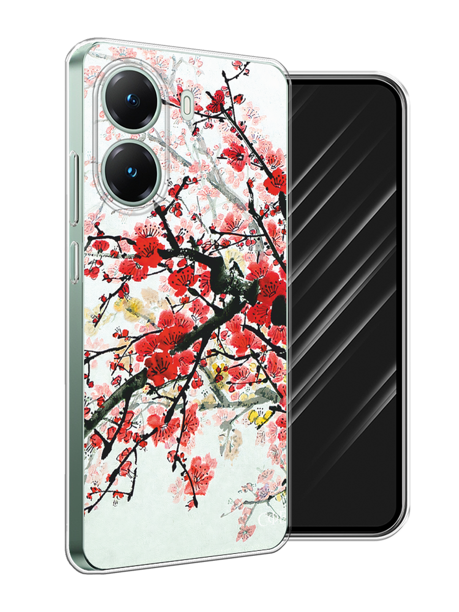 

Чехол Awog на Poco X7 Pro "Сакура", Розовый;черный, 324050-1