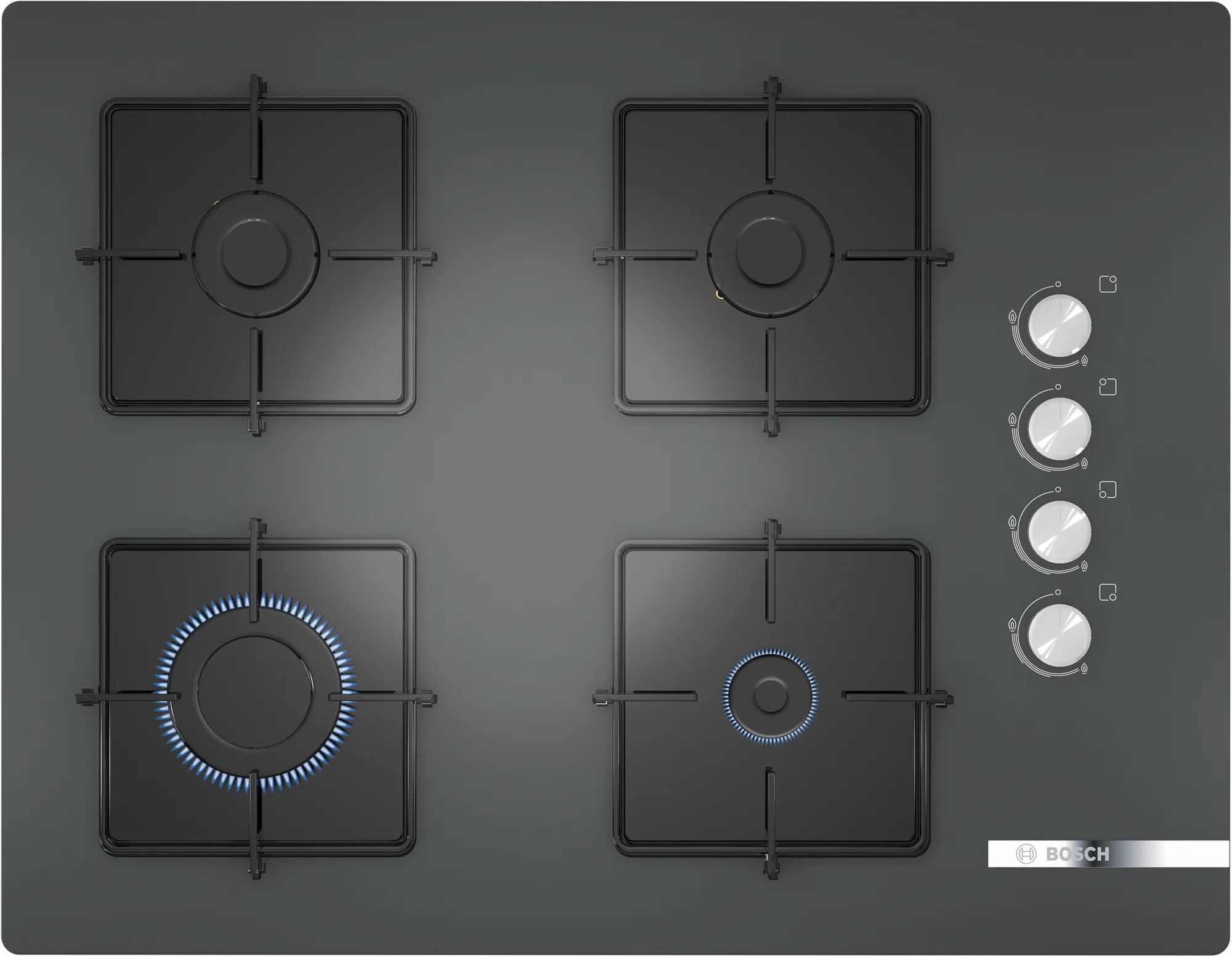 

Встраиваемая варочная панель газовая Bosch POP7C9O12O черный, POP7C9O12O