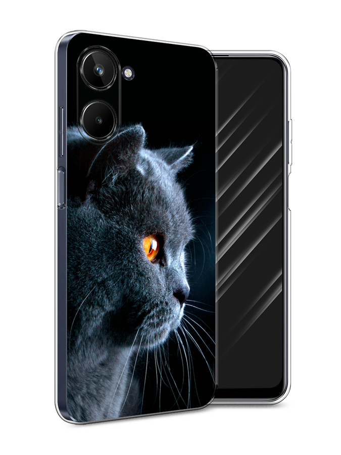 

Чехол Awog на Realme 10 4G "Благородный кот британец", Черный;серый;оранжевый, 2512150-2
