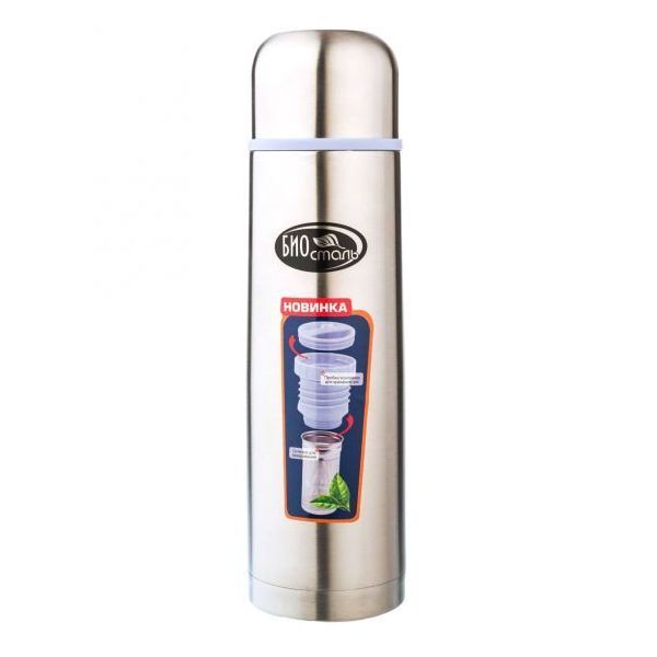 

Термос с ситечком Biostal NB-1000Z 1л, серебристый, NB-1000Z