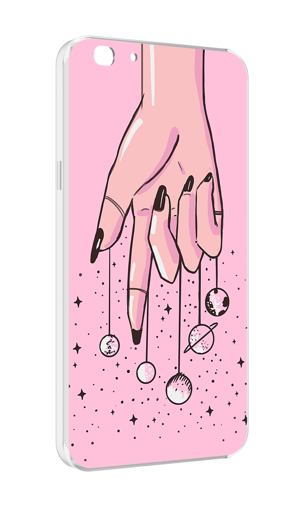 

Чехол MyPads планеты-на-пальцах для Oppo A77/F3 (2017 год), Прозрачный, Tocco