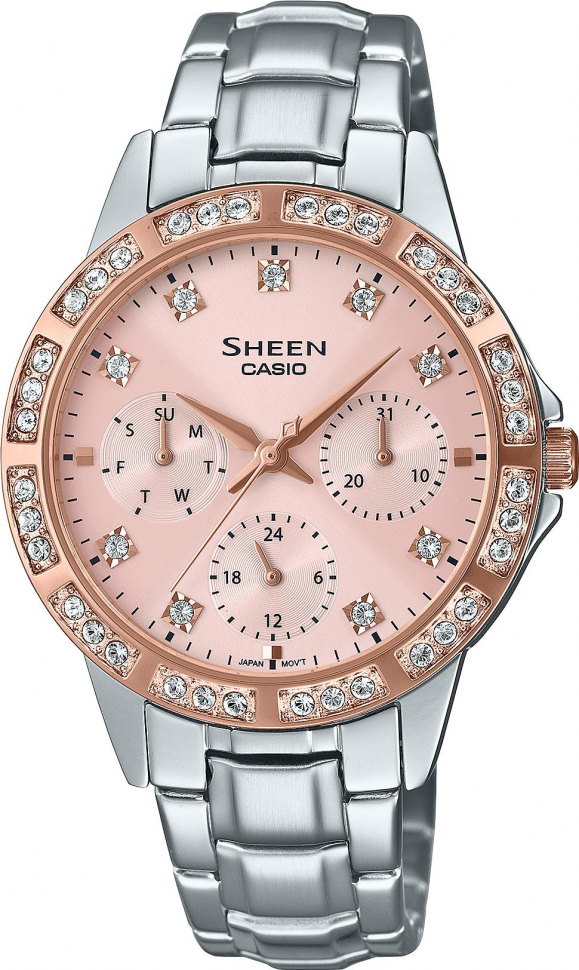 фото Наручные часы женские casio she-3517sg-4a