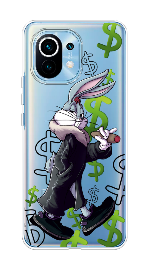 

Чехол на Xiaomi Mi 11 "Rich Bugs Bunny", Зеленый;черный;голубой, 39450-6