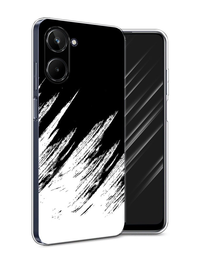 

Чехол Awog на Realme 10 4G "Черно белые брызги", Черный;белый;бежевый, 2512150-3