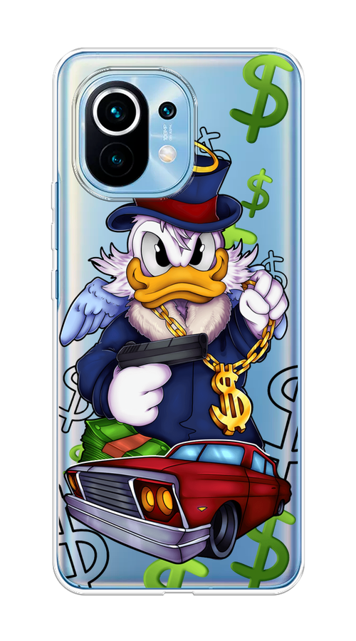

Чехол на Xiaomi Mi 11 "Scrooge McDuck with a Gold Chain", Красный;синий;белый, 39450-6