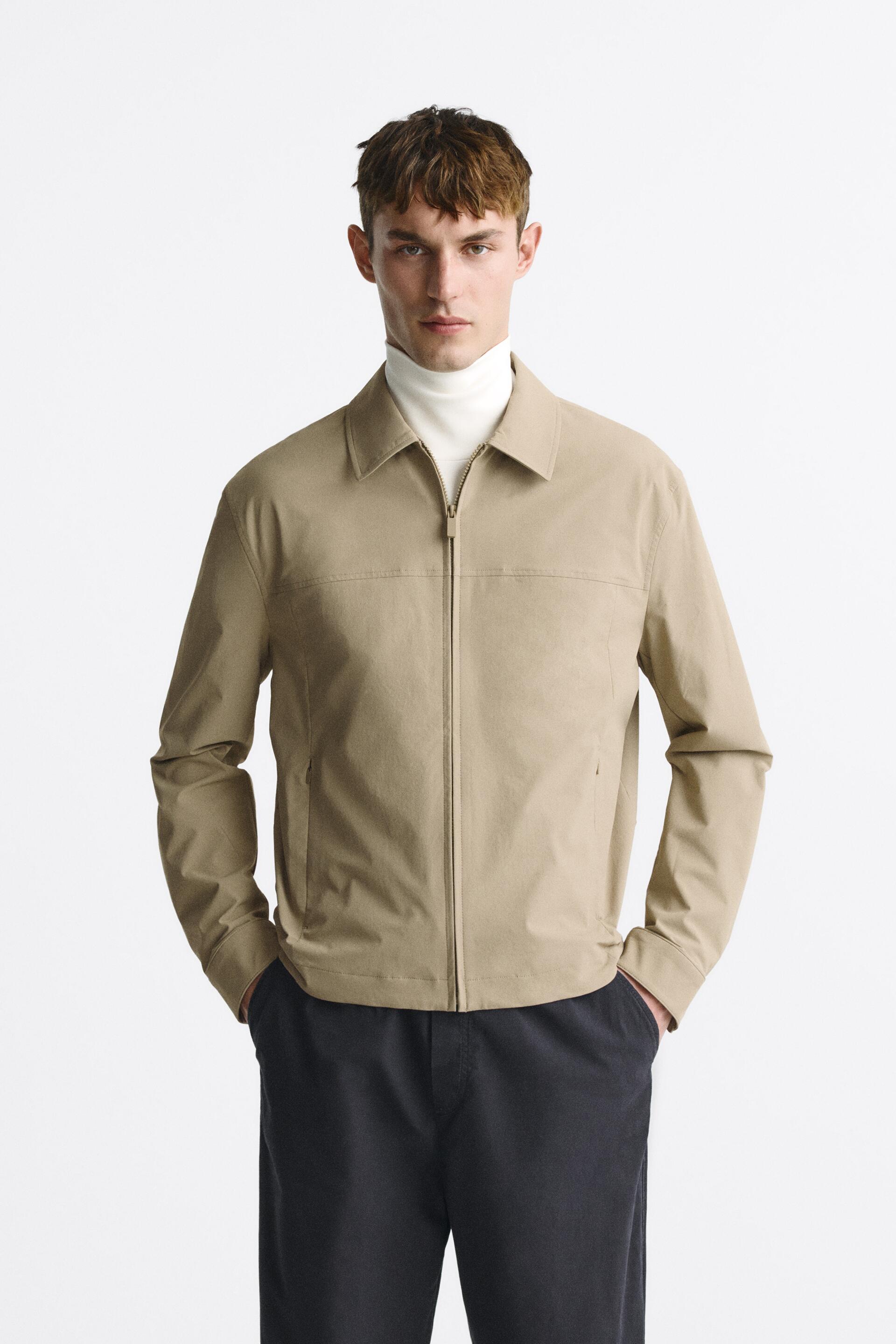 

Ветровка мужская ZARA 07380700 бежевая M (доставка из-за рубежа), Бежевый, 07380700