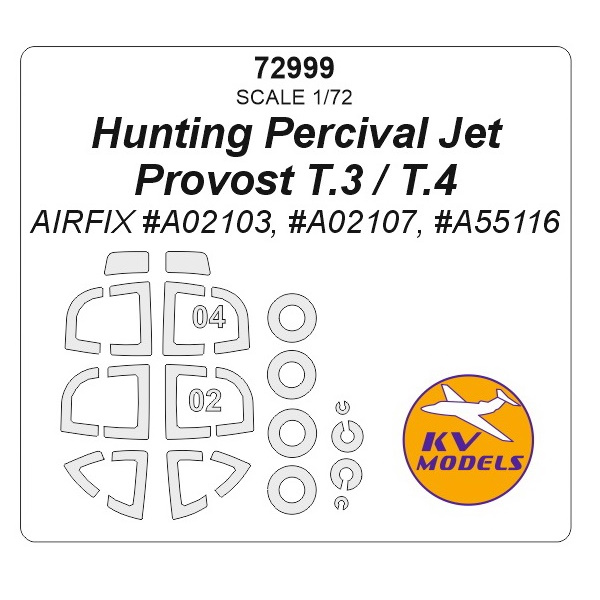 

72999-1KV Hunting Percival Jet Provost T.3 T.4 AIRFIX A02103, A02107, A55116, Однотонный